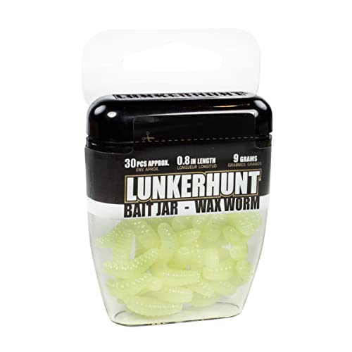 Premium Glow Wax Worm Bait Jar for Trout Fishing