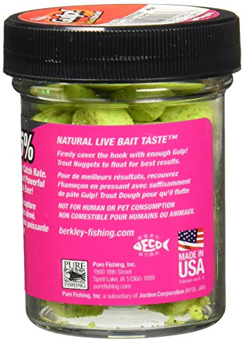 Berkley Gulp! Trout Nuggets, Chunky Chartreuse, 1oz