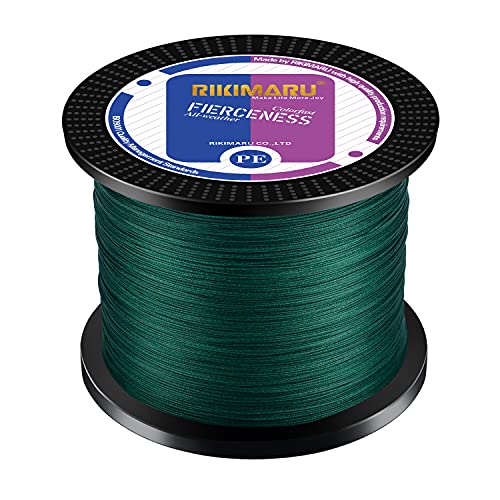 Abrasion Resistant Braided Trout Fishing Line, Green 20LB