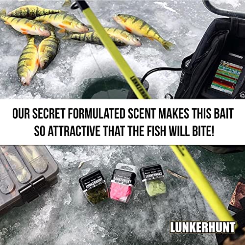 Premium Glow Wax Worm Bait Jar for Trout Fishing