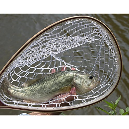 Fashionwu Trout Fishing Landing Net with Wooden Handle