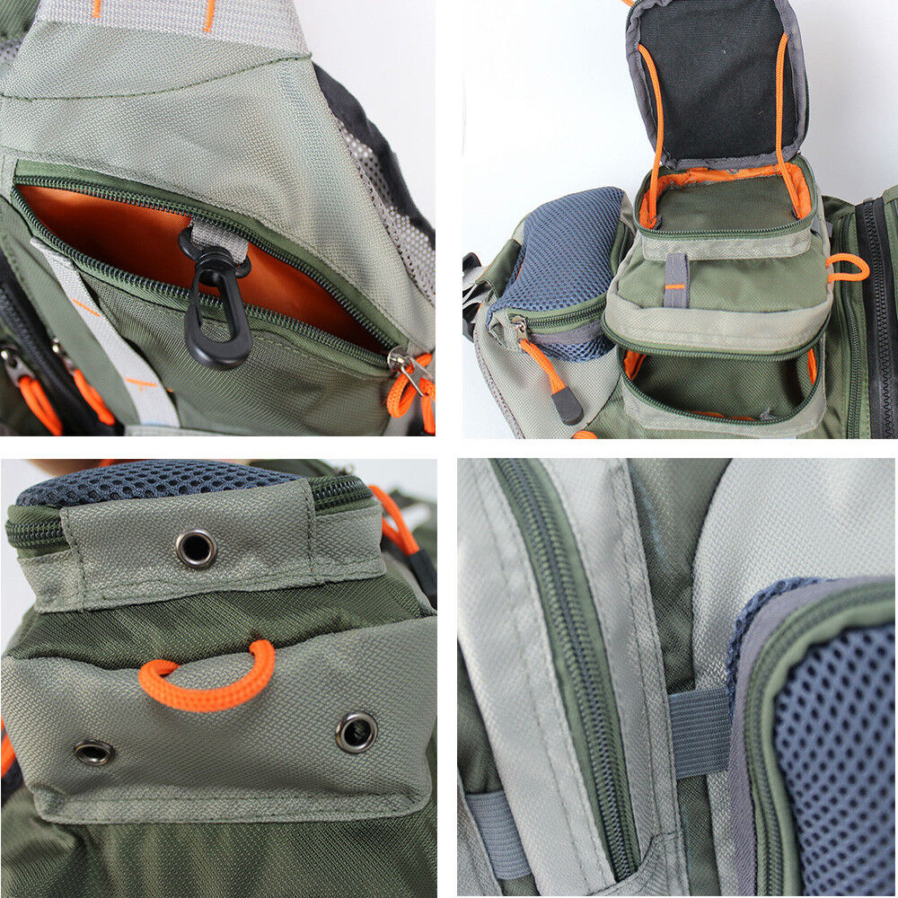 Men's Adjustable Size Fly Fishing Vest Pack, Breathable