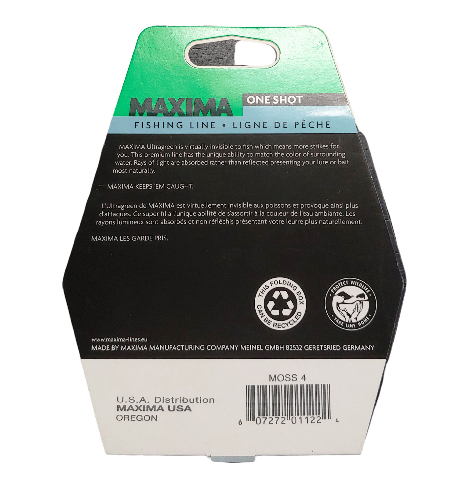 Maxima Ultragreen Monofilament Fishing Line 4 lbs 280 Yards