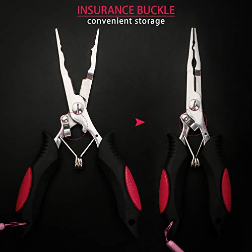 Hikary Stainless Steel Long Nose Fishing Pliers, Gripper