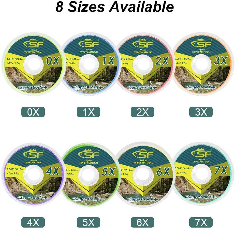 SF Clear Monofilament Tippet Line - Fly Fishing Leaders