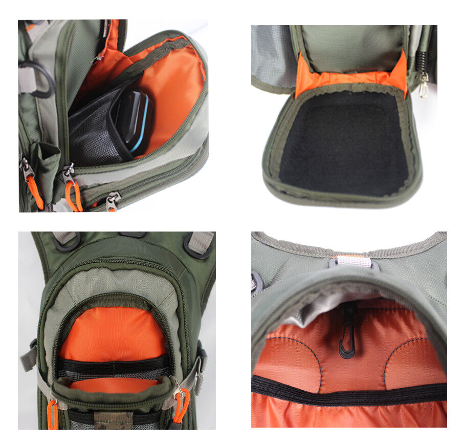 Adjustable Multi-pocket Fly Fishing Vest with Backpack