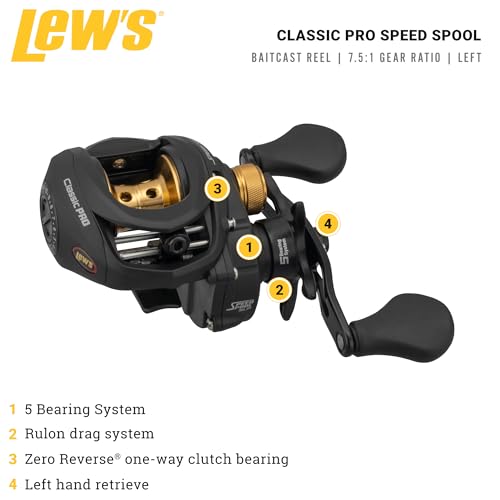 Lew's Classic Pro Speed Spool Baitcast Reel 7.5:1