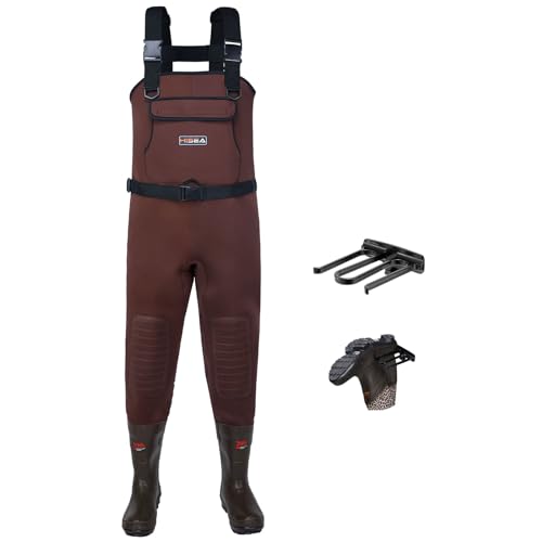 HISEA Neoprene Chest Waders with Cleated Boots