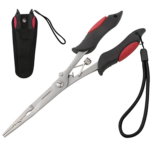 Hikary Stainless Steel Long Nose Fishing Pliers, Gripper