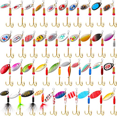 Trout Fishing Lures Set with Tackle Box