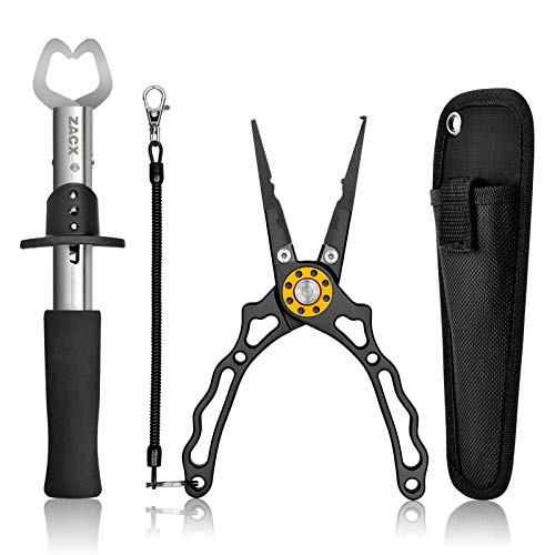 ZACX Fish Lip Gripper Pliers - Multi-Function Trout Fishing Gift