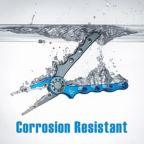 Piscifun Saltwater Fishing Pliers with Split Ring, Hook Remover
