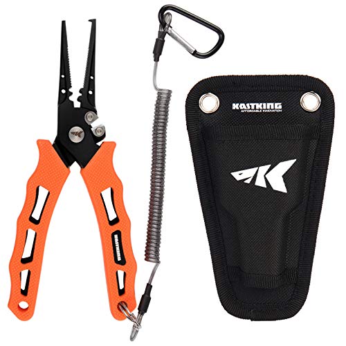 KastKing 7" Cutthroat Fishing Pliers: Saltwater Resistant