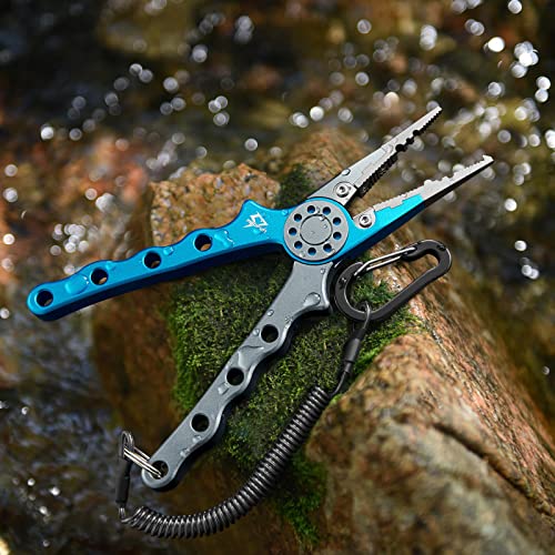 Piscifun Saltwater Fishing Pliers with Split Ring, Hook Remover