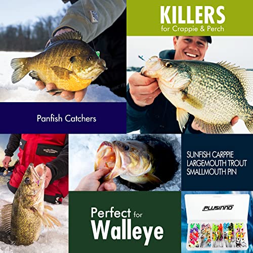 Trout Fishing Kit: PLUSINNO Ice Jigs + Tackle Box