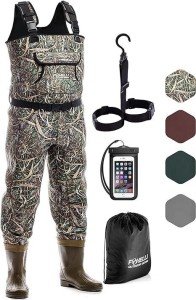 Camo Neoprene Chest Waders for Trout Fishing