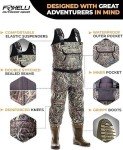 Camo Neoprene Chest Waders for Trout Fishing