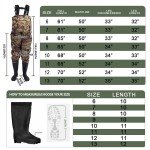 Waterproof Bootfoot 2-Ply Chest Waders for Fishing