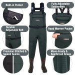 HISEA Insulated Neoprene Fishing Waders with Boots