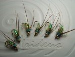 Irideus Olive Caddis Custom Fly for Trout