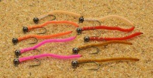 Tungsten San Juan Worm Jig Head Flies