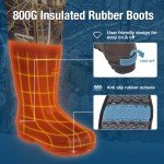 HISEA Insulated Waterproof Neoprene Chest Waders