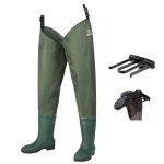 Fishingsir Waterproof Bootfoot Hip Waders for Trout