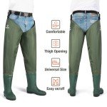 Fishingsir Waterproof Bootfoot Hip Waders for Trout
