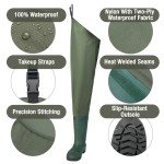 Fishingsir Waterproof Bootfoot Hip Waders for Trout