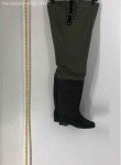 Men's Waterproof Round Toe Fishing Waders - Green/Black