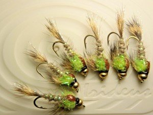 Irideus Limelight Flicker Custom Fly for Trout