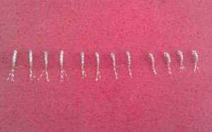 White Zebra Midge Nymphs - 1 Dozen Assorted Sizes