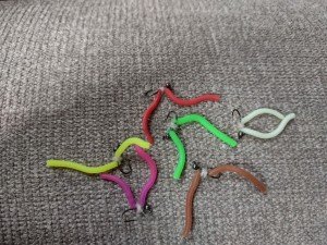 Squirmy Worm Nymph Tungsten Bead Fly Set
