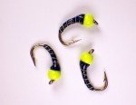 Nuclear Zebra Midge Tungsten Nymphs - Trout Flies