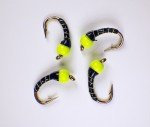 Nuclear Zebra Midge Tungsten Nymphs - Trout Flies