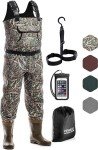 Camo Chest Waders with Boots for Fishing