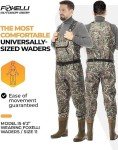 Camo Chest Waders with Boots for Fishing