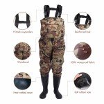 Waterproof Chest Waders for Trout Fishing, Sizes 8-14