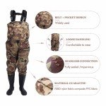 Waterproof Chest Waders for Trout Fishing, Sizes 8-14