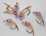 Rainbow Warrior Nymphs - UV Pink Trout Flies