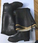 Heavy Black Hip Waders Size 13 for Fishing