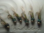 Irideus Mutant Caddis BWO Trout Flies