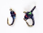 UV Black Mirage Frenchie Tungsten Nymphs for Trout