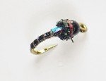 UV Black Mirage Frenchie Tungsten Nymphs for Trout