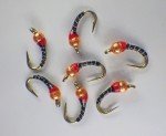 Premium Zebra Midge Tungsten Nymphs for Trout Fishing