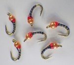 Premium Zebra Midge Tungsten Nymphs for Trout Fishing