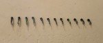 Black Zebra Midge Nymphs - 1 Dozen, Size 16-20