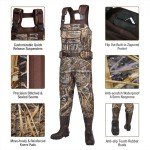 HISEA Waterproof Neoprene Chest Waders for Fishing
