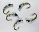 Olive Translucent Bling Midge Trout Fishing Flies