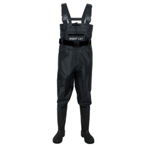 Night Cat Insulated Chest Fishing Waders with Rubber Boots